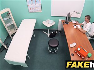 fake hospital small blondie Czech patient health test